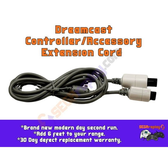 Sega Dreamcast Controller Exension Cable/Cord (Sega Dreamcast)