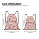thumbnail image 2 of Fotbe Gingerbread Houses Pink Wonderland Bolsa Mochila con Cordón Estampada, Bolsa de Gimnasio Deportiva, Bolsa Cinch, Bolsa con Cordón para Hombres y Mujeres-Small, 2 of 6