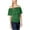 Green - green, variant on bar III Womens Ruffled Off the Shoulder Blouse, Orange, XX-Small