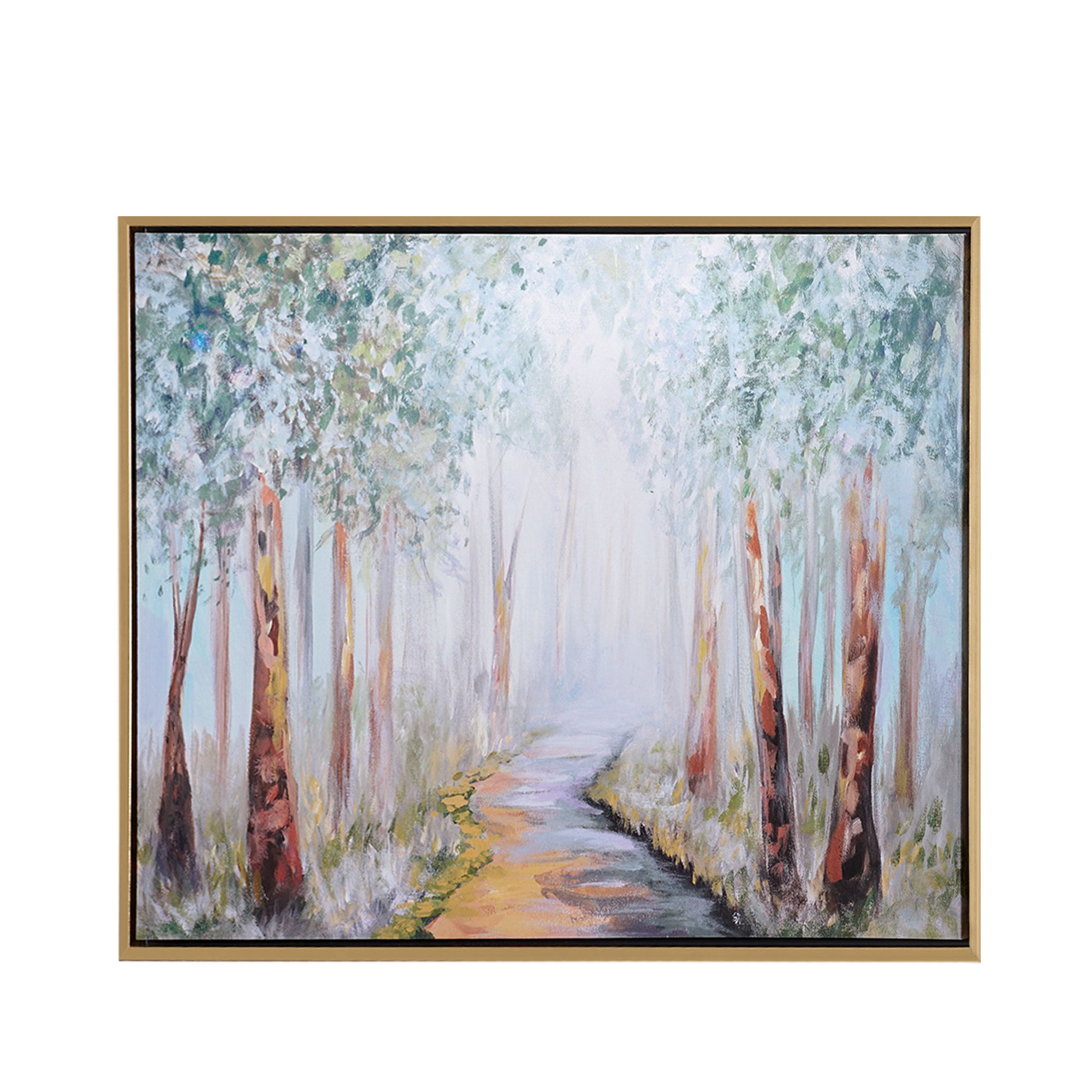 Crystal Art Gallery Forest Painting Framed Digital Print 36" x 24" by Willie Sims
