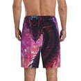 thumbnail image 5 of Cauagu Neon Futuristic Dragon Print Pajama Bottoms for Men Sleep Pajama Shorts Elastic Waistband Sleep Pajama Short Men's PJ Shorts -XX-Large, 5 of 6
