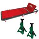 thumbnail image 1 of Cama Mecanico 4 Posiciones 48In + 2 Torres Para Auto 3 Ton rojo, 1 of 5