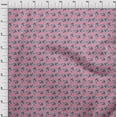 thumbnail image 3 of oneOone Cotton Poplin Fabric Leaves & Floral Block Print Sewing Fabric BTY 56 Inch Wide, 3 of 4