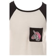 thumbnail image 2 of Big Girl Short Sleeve Glitter Unicorn Pocket T-Shirt Top Girls Clothing Set Black 12 (21JK59TS), 2 of 3