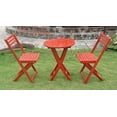 thumbnail image 2 of International Caravan 3 Piece Acacia Outdoor Bistro Sets, Barn Red, 2 of 2