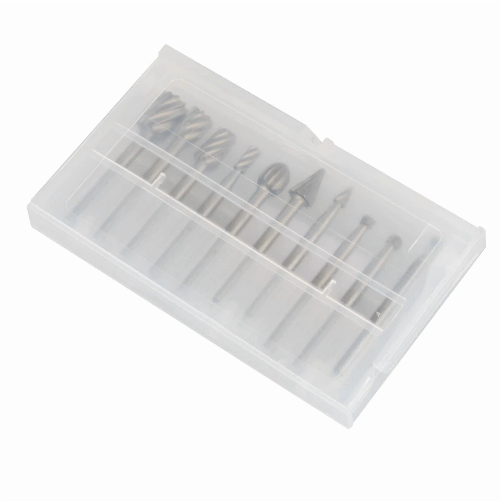 CIRCLE- 10Pcs Tungsten Carbide Rotary Burr Set Grinder Bit 1/8" Shank Dremel Rotary New