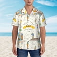 thumbnail image 2 of Balery Golf Icons And Golfer Camisas hawaianas de manga corta para hombre, camisas playeras de corte holgado, camisas de vacaciones con botones,Large, 2 of 7