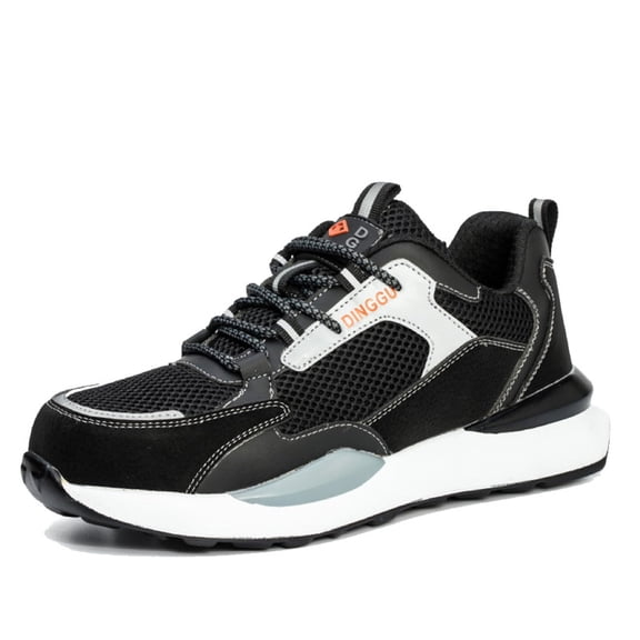 AUXDIQ Safety Trainers Men Women Steel Toe Cap Work Shoes Comfy Construction Industrial Sneakers