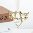 thumbnail image 4 of Matashi  24K Gold Plated Love Birds Ornament with Genuine  Crystals, 4 of 4