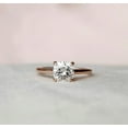 thumbnail image 6 of SOLITAIRE JEWELS 2.40CT Cushion Hidden Halo & Solitaire Moissanite Engagement Ring for Women, 18k Rose Gold Solitaire Ring, 6 of 6
