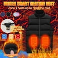 thumbnail image 2 of IROINNID Heated Vest for Women Men Outdoor Warm Heated Coat For Riding Skiing Fishing Rechargeable Heated Coat With Pocket Discount, Battery Not Included,Black, 2 of 6