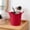 Red, variant on Byujiro Dual Handle Mini Metal Bucket Multifunctional Cylindrical Iron Storage Pot Versatile Container for Desktop Stationery, Bathroom Toiletries, Kitchen Utensils