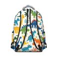 thumbnail image 3 of Cute Dinosaur Pattern Backpack for School,Cute School Bag,Schoolbag with Adjustable Shoulder Straps & Padded Back,15.3"x11"x7.1".﻿, 3 of 6