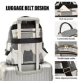 thumbnail image 3 of FORMRS Mini Backpack Purse for Women Quilted Travel Daypack Casual Shoulder Bag, Gray Cute Cats, 3 of 7