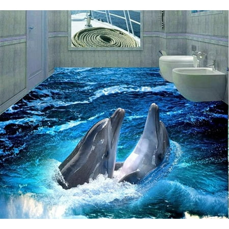 Wall Mural Wallpaper 144 x 100 inch (Width x Height) 3d pvc flooring custom floor wall paper Dolphin 3d bathroom flooring stereograph mural photo wallpaper for walls 3d Ocean-15 144 x 100 | Walmart Canada Wall Mural Wallpaper 144 x 100 inch (Width x Height) 3d pvc flooring custom floor wall paper Dolphin 3d bathroom flooring stereograph mural photo wallpaper for walls 3d Ocean-15 144 x 100 | Walmart Canada
