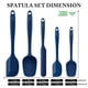 thumbnail image 2 of Juego de espátulas HOTEC de goma de silicona apta para uso alimentario, color azul clásico, 2 of 7