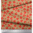 thumbnail image 2 of Soimoi Green Rayon Fabric Tomato Vegetable Decor Fabric Printed Yard 58 Inch Wide, 2 of 3