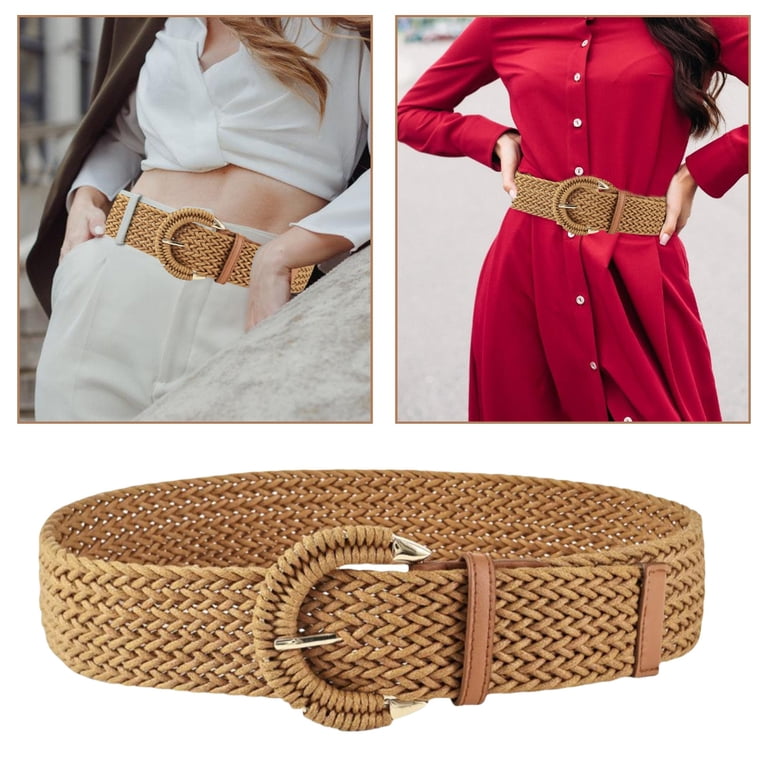 lanema Lady Waist Belt Bohemian Woven Vintage Wide Belt  display picture 3