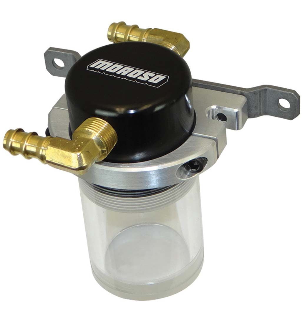 Moroso 85683 SEPARATOR AIR OIL SMALL BD UNIV BLACK GLR BOT
