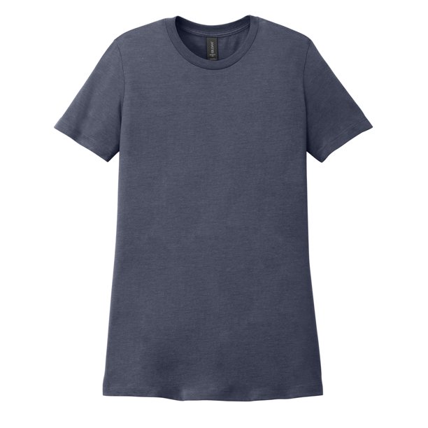 Gildan - Camiseta de CVC para Mujer (Niebla Azul Marino)