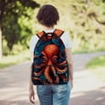 thumbnail image 6 of Lightweight Backpack Octopus School Bag Travel Laptop Daypack for Men Women Casual Rucksack, 6 of 6