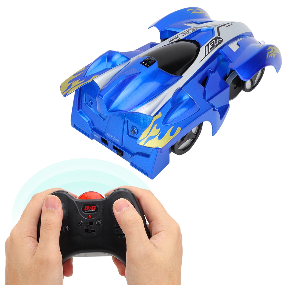 Remote Control Wall Climbing RC Car with LED Light 360 Degree Rotating Stunt Toy