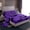 Violet Black, variant on Homewish Gothic Halloween Bat Bed Sheets,Purple Silhouette Print Full Size Sheets,Black Violet,4-Piece,1 Flat Sheet,1 Fitted Sheet and 2 Pillowcases