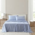thumbnail image 5 of 1888 Mills Easy Eco Sheet Set Queen - Blue Melange, 5 of 9