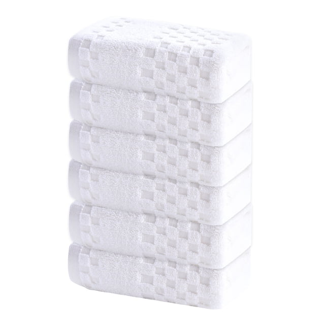 Rewera Toallas de baño Toalla Gris Suave 6 Piezas, Toallas Familiares de algodón, Toalla de Spa Ligera Altamente absorbente