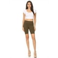 thumbnail image 5 of MOA COLLECTION Women's Casual Slim Fit High Waist Comfy Stretch Elastic Waistband Biker Shorts, 5 of 6