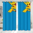 thumbnail image 4 of Pokemon Pikachu 3D Cartoon Super 2 Panels/Set Window Curtains Game Anime Blockout Photo Curtain Print Fabric Window Gift, 4 of 5