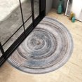 thumbnail image 2 of Alfombrillas absorbentes en semicírculo para puerta de entrada, felpudo bohemio antideslizante para el Hogar, baño y pasillo Fivean unisex, 2 of 2