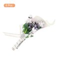 thumbnail image 3 of Uxcell 6 Pcs Groom Boutonnieres Lily Boutonnieres Pins for Men Wedding Ceremony Anniversary Party Lavender, 3 of 5