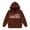 Brown, variant on Big Girl' Hoodies Sweatshirts Cute Cartoon Print Long Sleeve Drawstring Hooded Pullover with Pocket Sweatshirt Tops Size 12-13T ,Pink