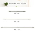thumbnail image 3 of CHICOLOGY CURTAIN ROD CLARE ANTIQUE BRASS 3/4-INCH 48 to 86 inches, 3 of 7