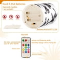 thumbnail image 5 of Yayeee Flameless Candles with Remote Flickering Battery Operated Multi Color Changing, Football Player Pattern, 5 of 7