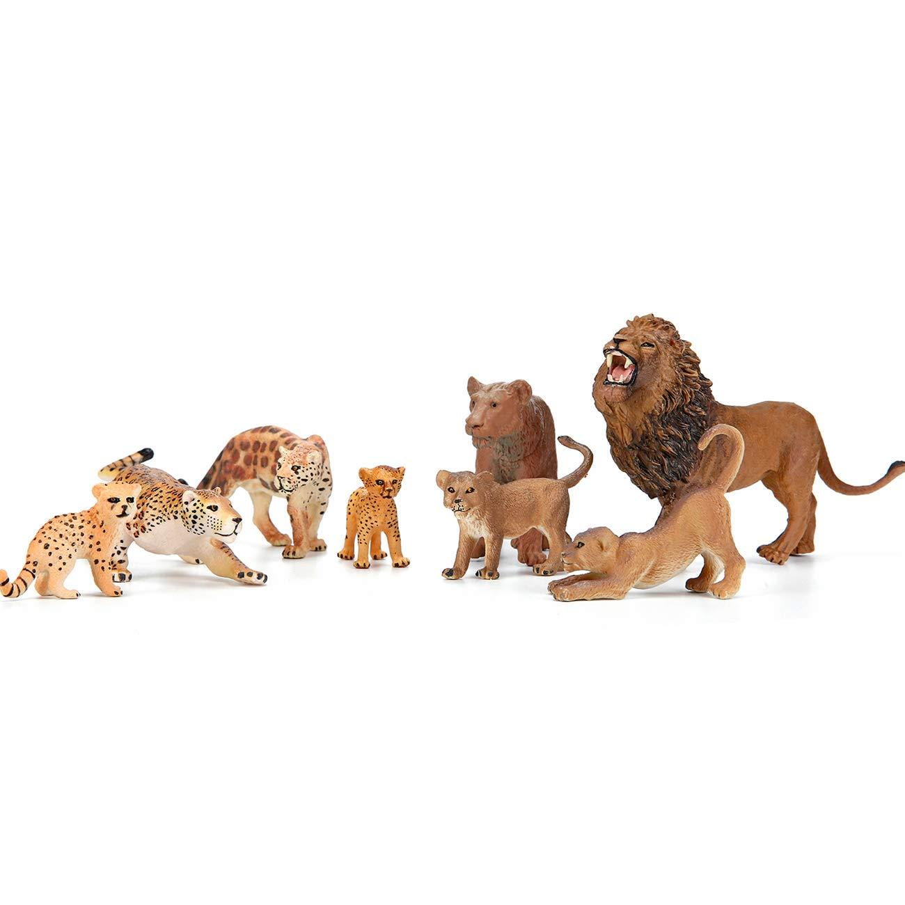 Kids Zoo Animal Figure Play Set Toys Safari 14 Pc Wild Realistic Gift New 