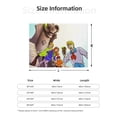 thumbnail image 2 of Lsque Scooby-Doo Print Flannel Throw Blanket, Ultra-soft Blanket for Bed, Couch, Car, Hypoallergenic Anti-pilling blanket-50"x40", 2 of 8
