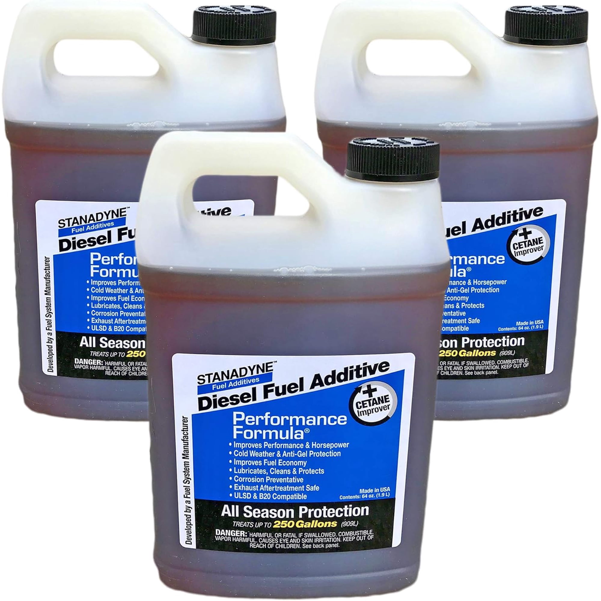 Stanadyne Performance Formula Diesel Fuel Additive, All Season Protection, 1/2 Gallon, 3 Pack