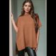 thumbnail image 5 of Suéter Holgado de Corta con Hombros Caídos para Mujer, Color Camello, Talla L, 5 of 9