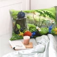 thumbnail image 4 of Lsque Pikmin Pattern Bedding Waterproof Pillow Protector Zippered Queen – Bed Bug Proof Pillow Encasement-16"x24", 4 of 6