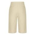 thumbnail image 4 of youzhen Mens Shorts Elastic Waistband with Pockets Solid Color Casual 7-Inch Shorts Breathable Comfortable Summer Shorts on Clearance, 4 of 5