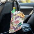 thumbnail image 4 of Yuyamidu Hummingbird Car Garbage Bag Hanging Front or Back Seat Flower Car Trash Bag Waterproof Car Waste Bag Accessories Portable Auto Rubbish Storage Bags, 4 of 7