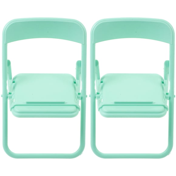 2Pcs Delicate Mini Chair Decors Miniature House Furniture for Girls and Friends Who Love Doll House Crafts