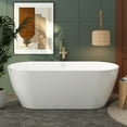 thumbnail image 5 of FerdY Bali 67" Acrylic Freestanding Bathtub in Glossy White. Ferdy-02138-1700-BN, 5 of 8
