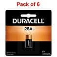 thumbnail image 2 of Duracell 28A 6 Volt High Power Lithium Battery - Long-Lasting Power & Corrosion Protection- For Cameras, Flashes, Laser Pointers, Insulin Pump, Heart Rate Monitors, Toys, Watches & Camera - Pack of 6, 2 of 7