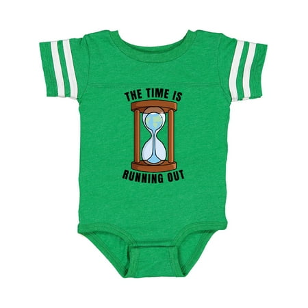 

Inktastic The Time is Running Out with Hourglass Gift Baby Boy or Baby Girl Bodysuit
