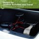 thumbnail image 5 of Andador todoterreno Real Relax con asiento, plegable y compacto, con ruedas no neumáticas de 30 cm y bolsa de almacenamiento, para personas mayores, color burdeos, 5 of 5
