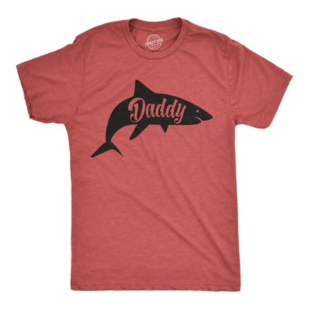 Mens Daddy Shark Tshirt Cute Funny Family Ocean Beach Summer Vacation Tee For