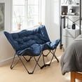 thumbnail image 2 of DormCo 2East™ Twin Butterfly Chair - Heathered Navy, 2 of 9